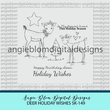 Load image into Gallery viewer, Deer Holiday Wishes