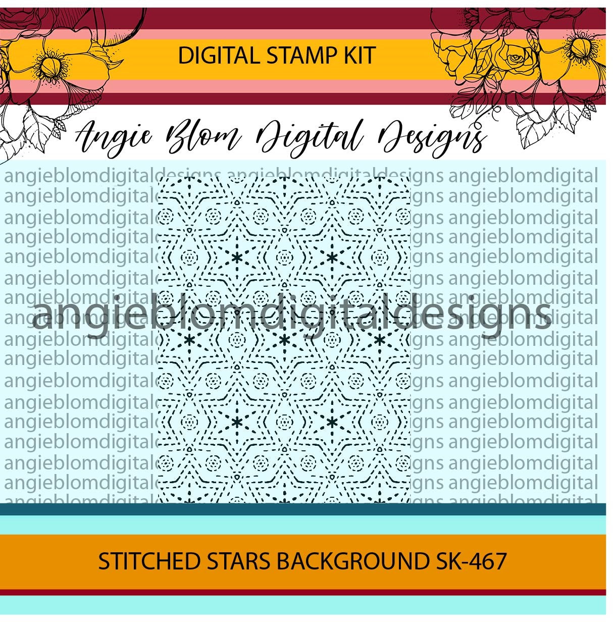 Stitched Stars Background