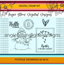 Load image into Gallery viewer, Postage Snowman