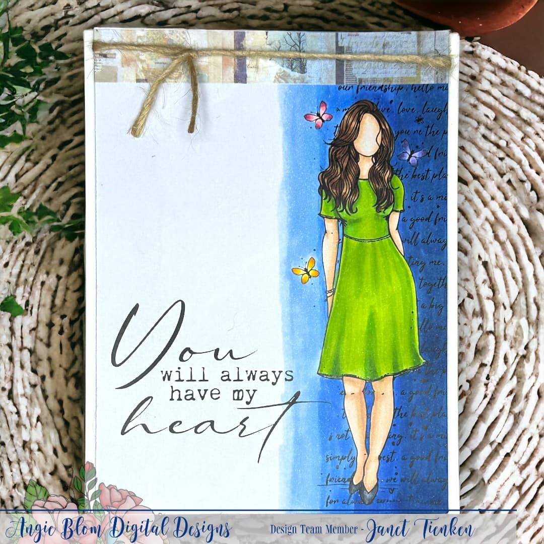 Friendship Script Background – Angie Blom Digital Designs