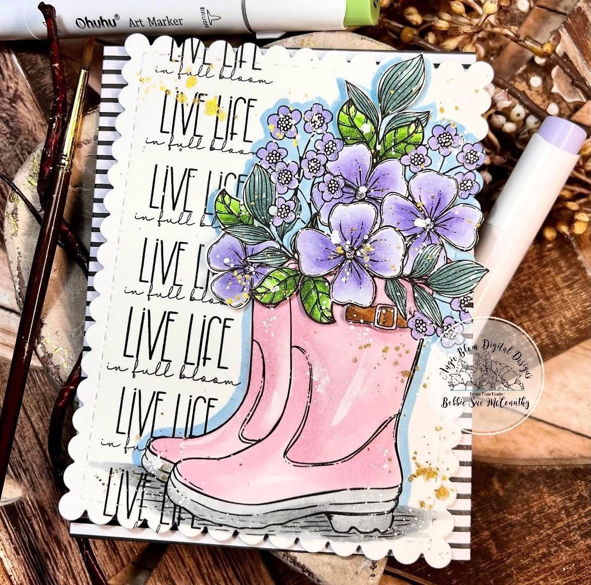 In Full Bloom Rainboots