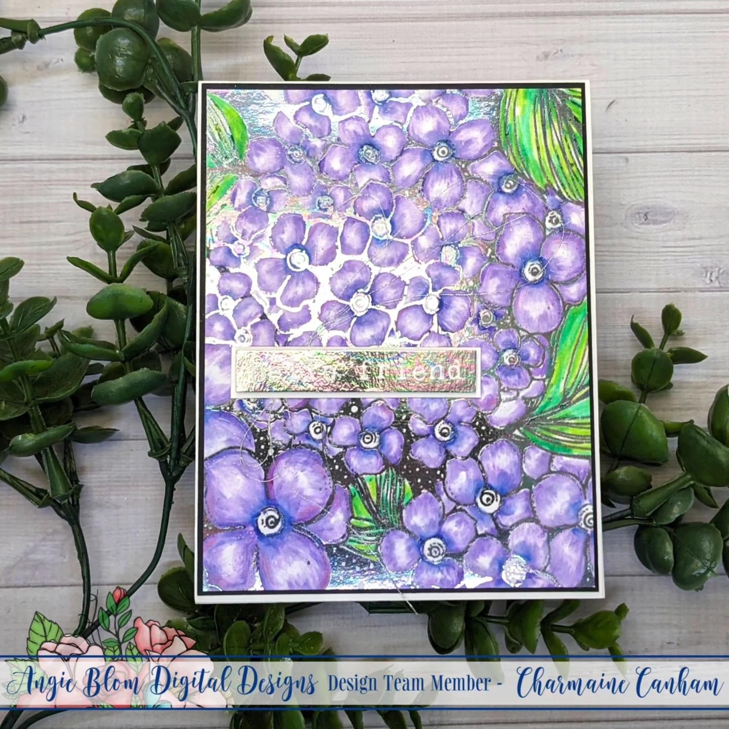 Wishing Hydrangeas background kit