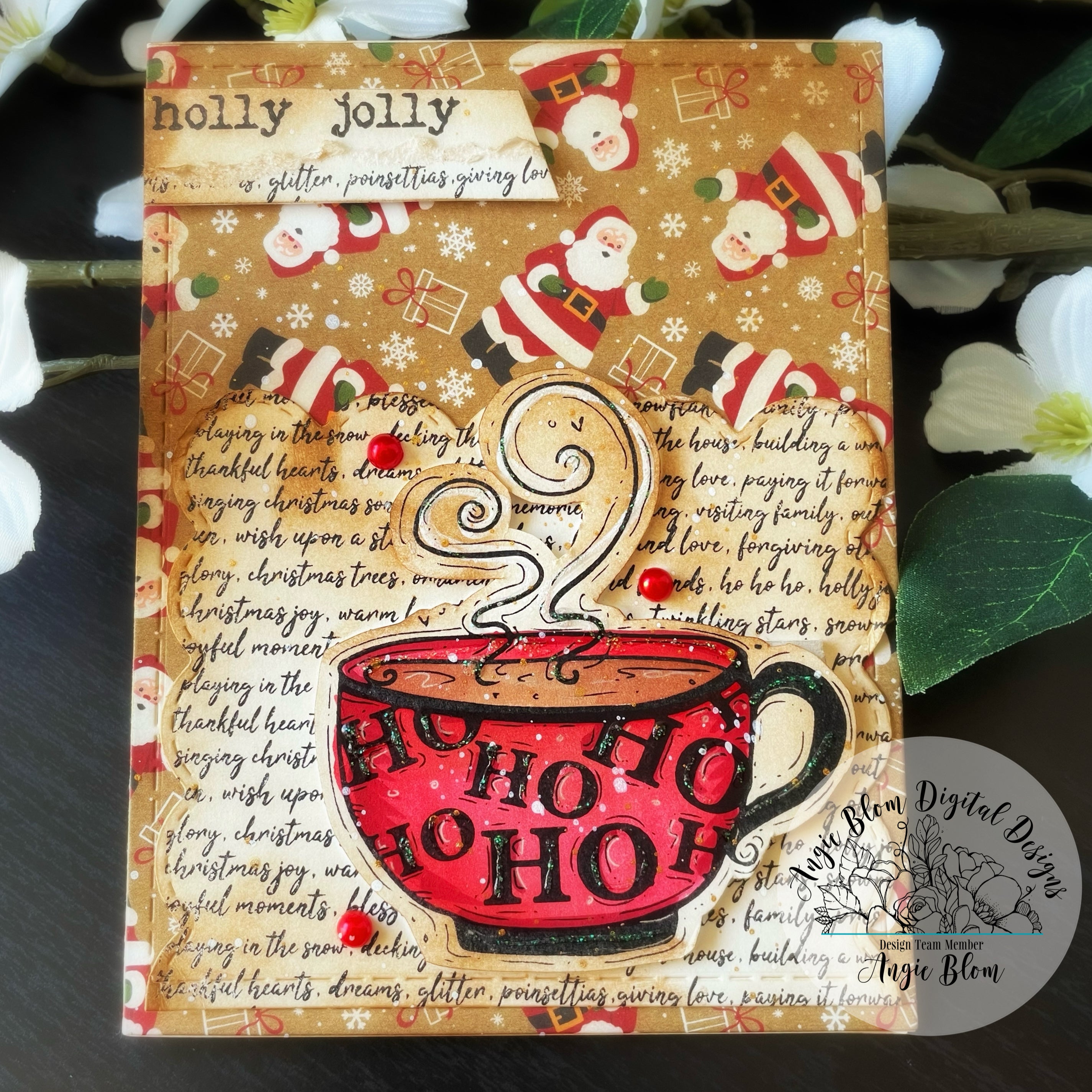 Christmas Joy Script Background