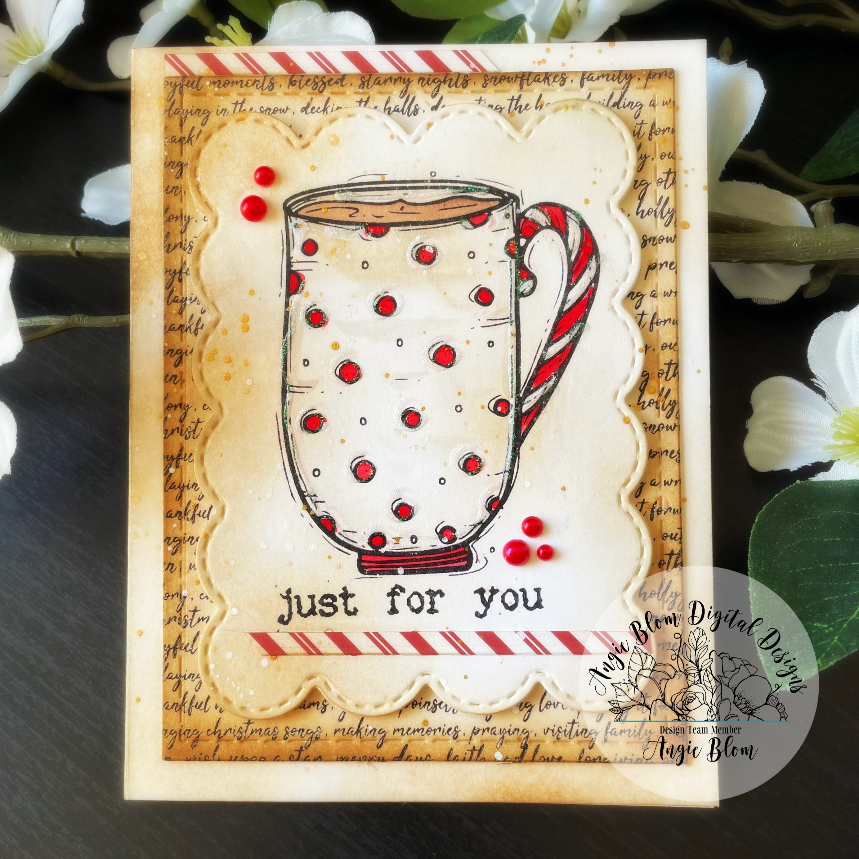 Christmas Joy Script Background