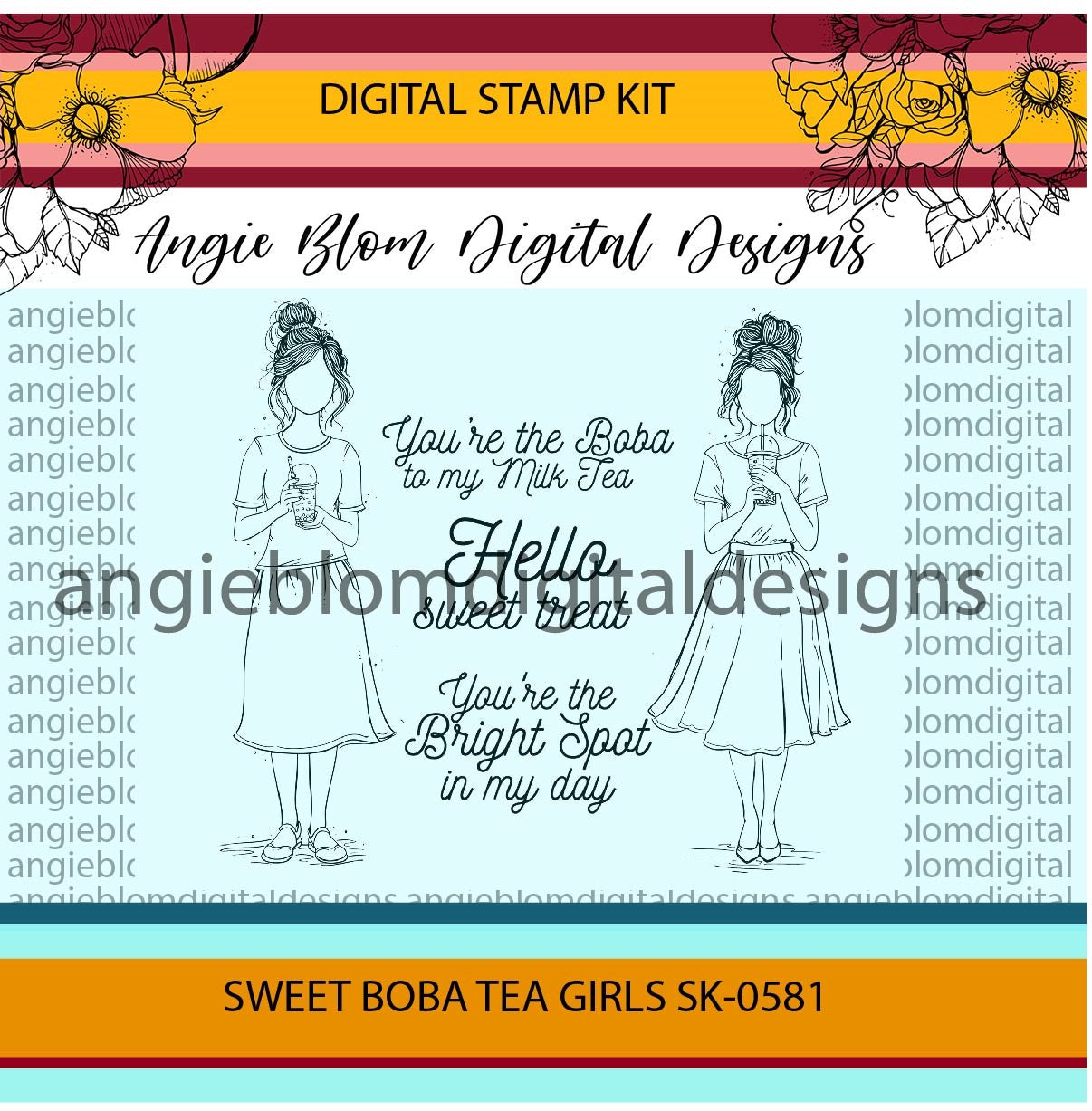 Sweet Boba Tea Girls