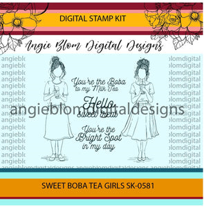 Sweet Boba Tea Girls