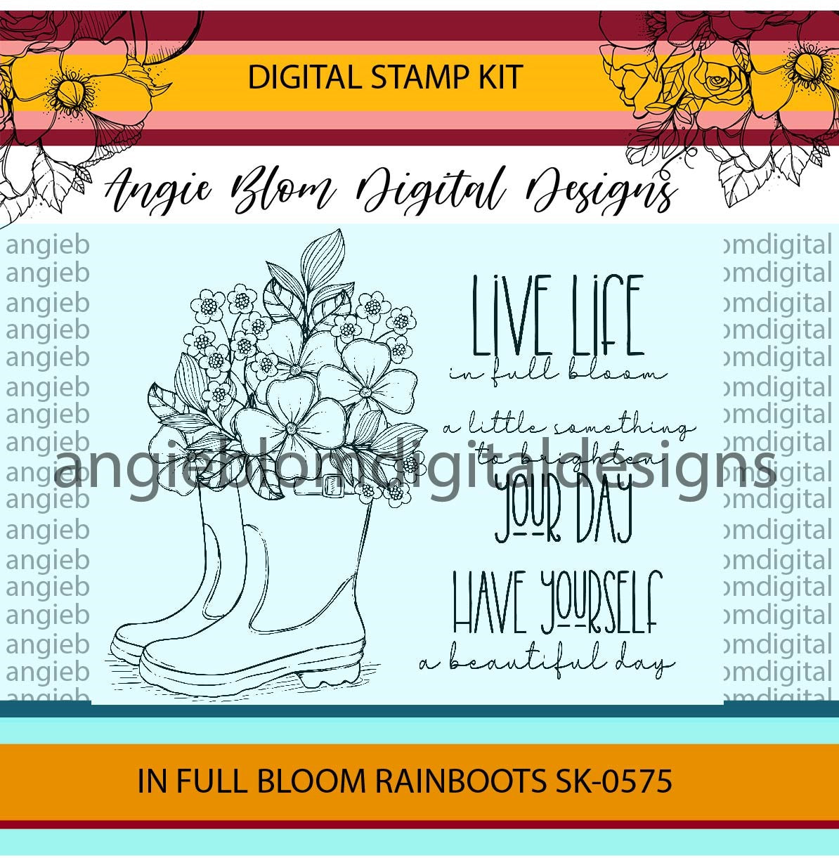 In Full Bloom Rainboots