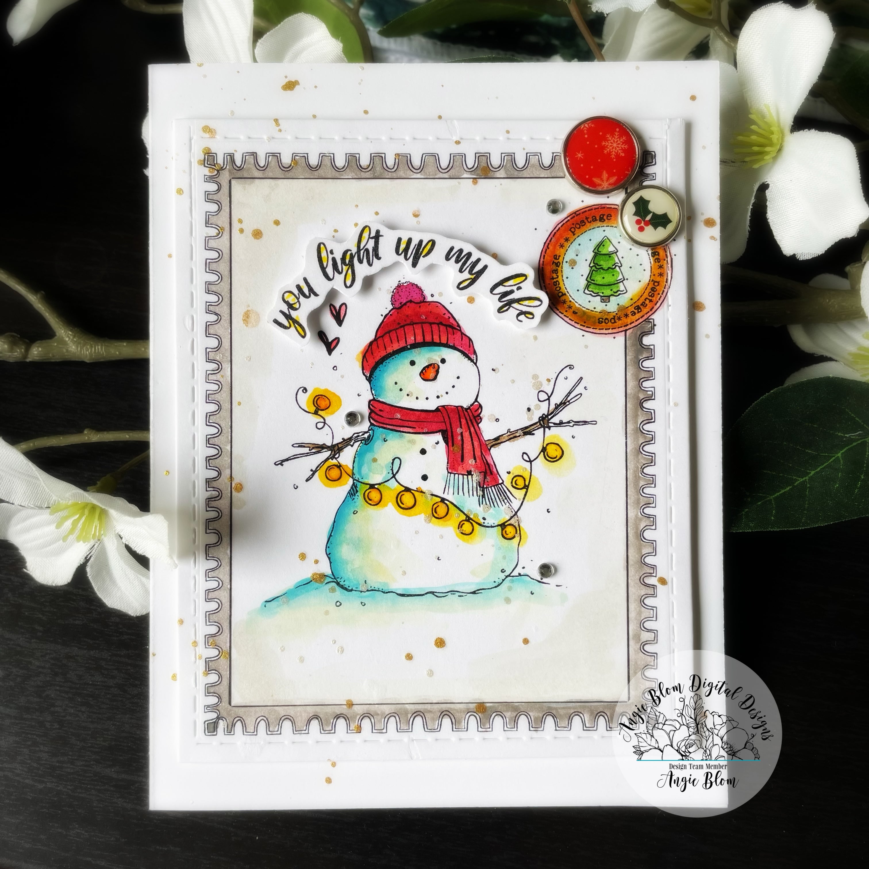 Postage Snowman