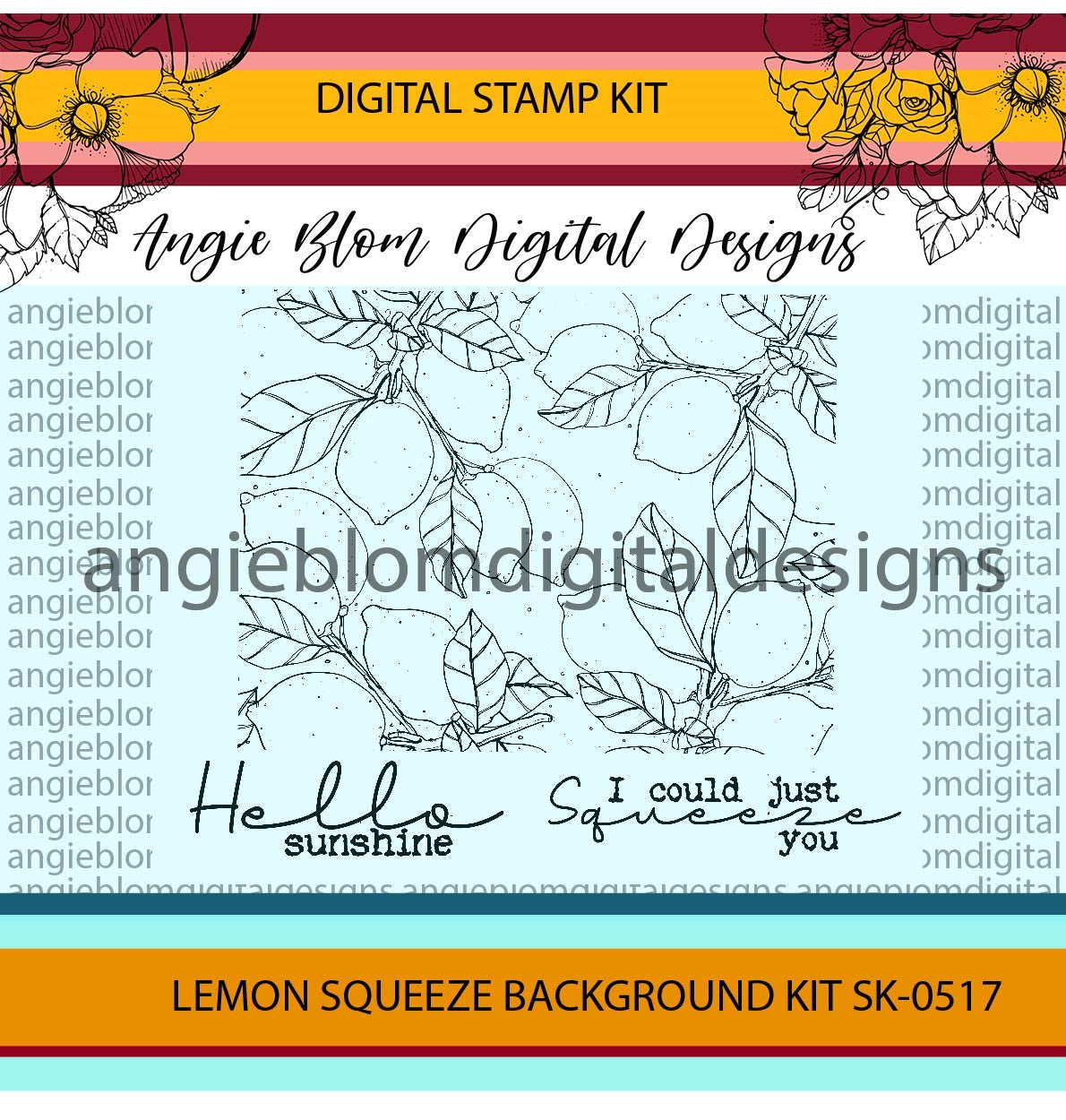 Lemon Squeeze Background Kit