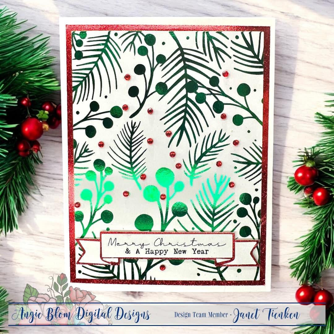 Stripes, Berries and Snowflakes Backgrounds