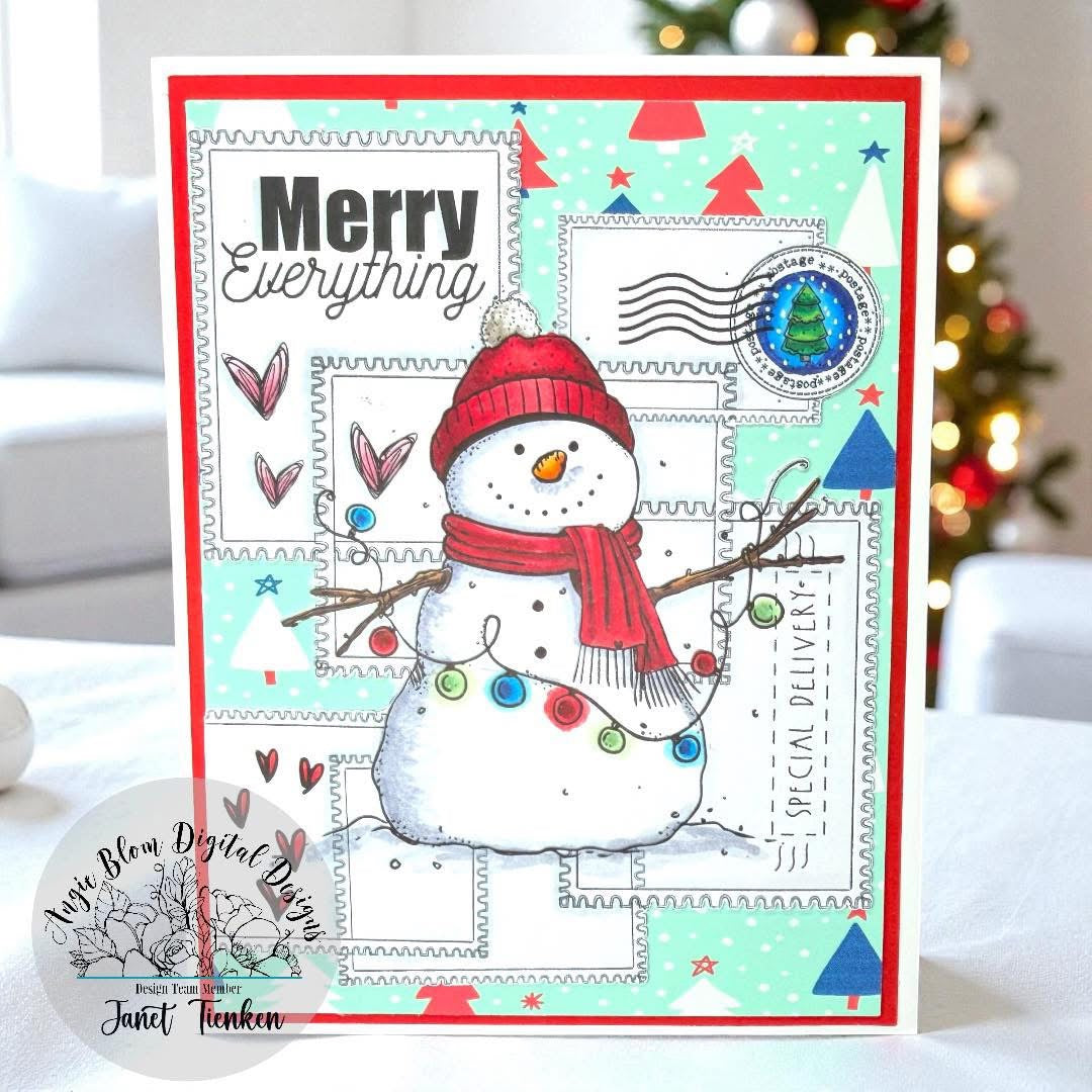 Postage Snowman