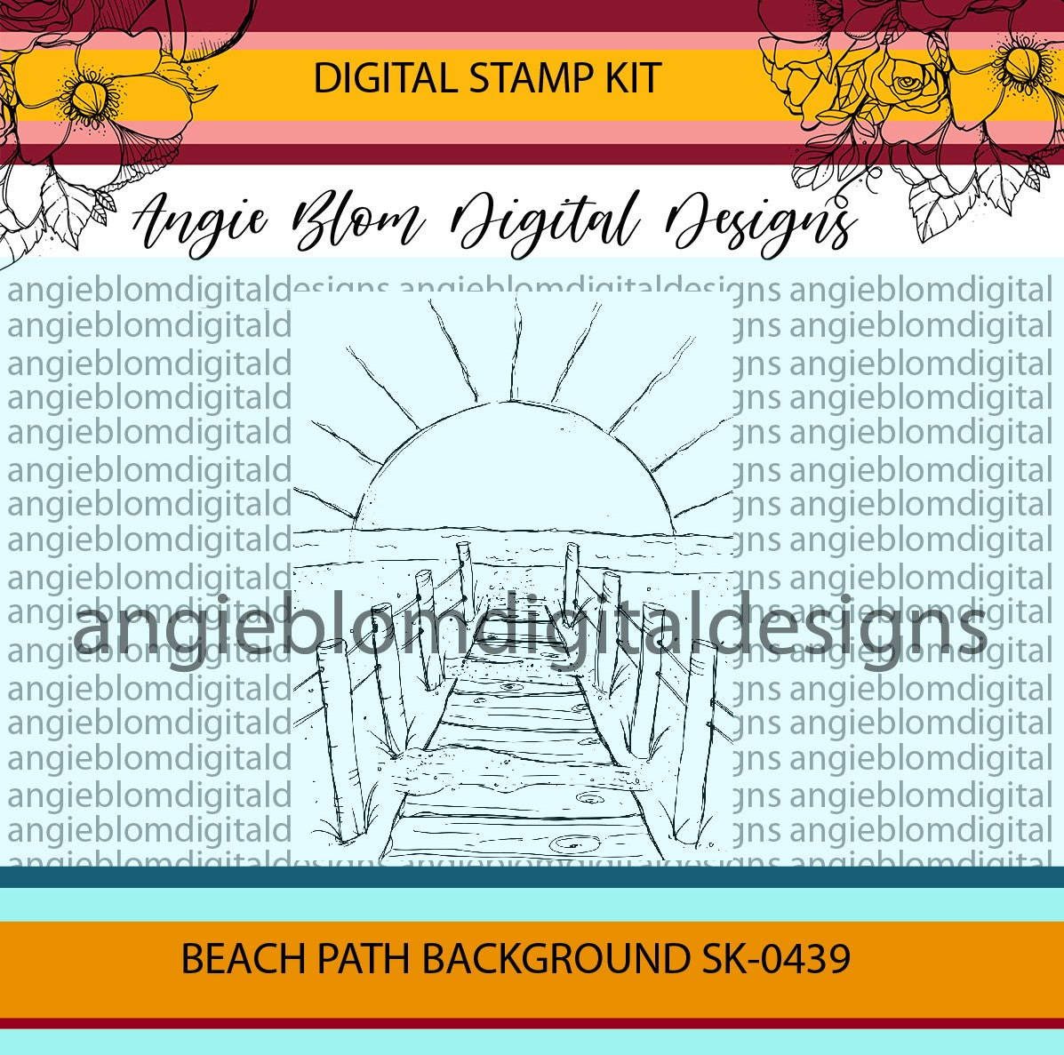 Beach Path Background