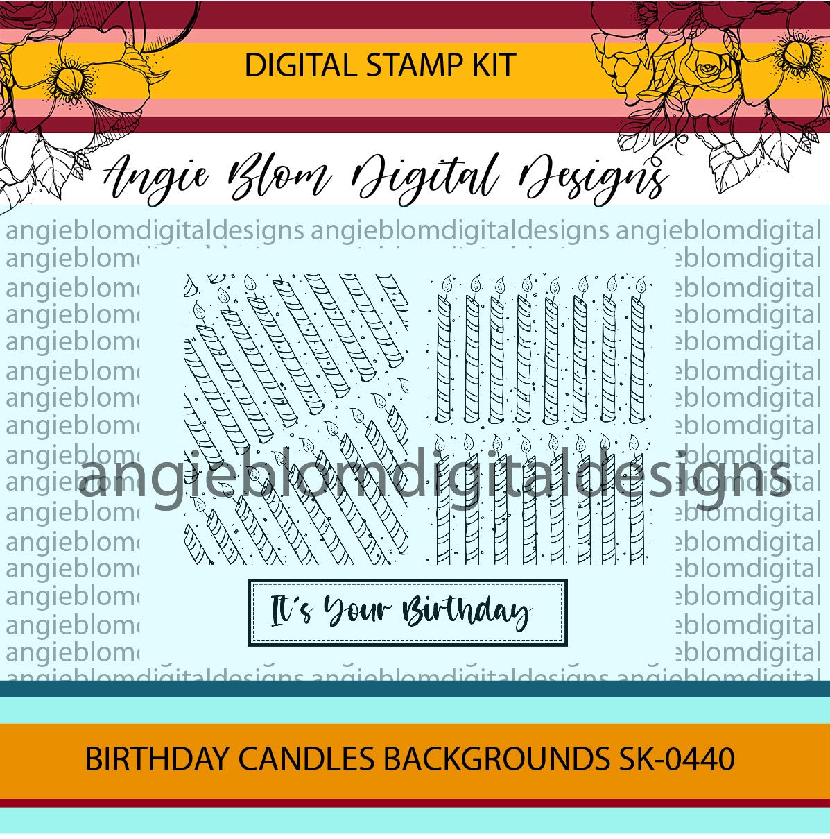 Birthday Candles Background