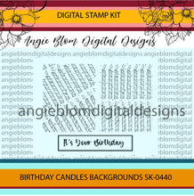 Load image into Gallery viewer, Birthday Candles Background
