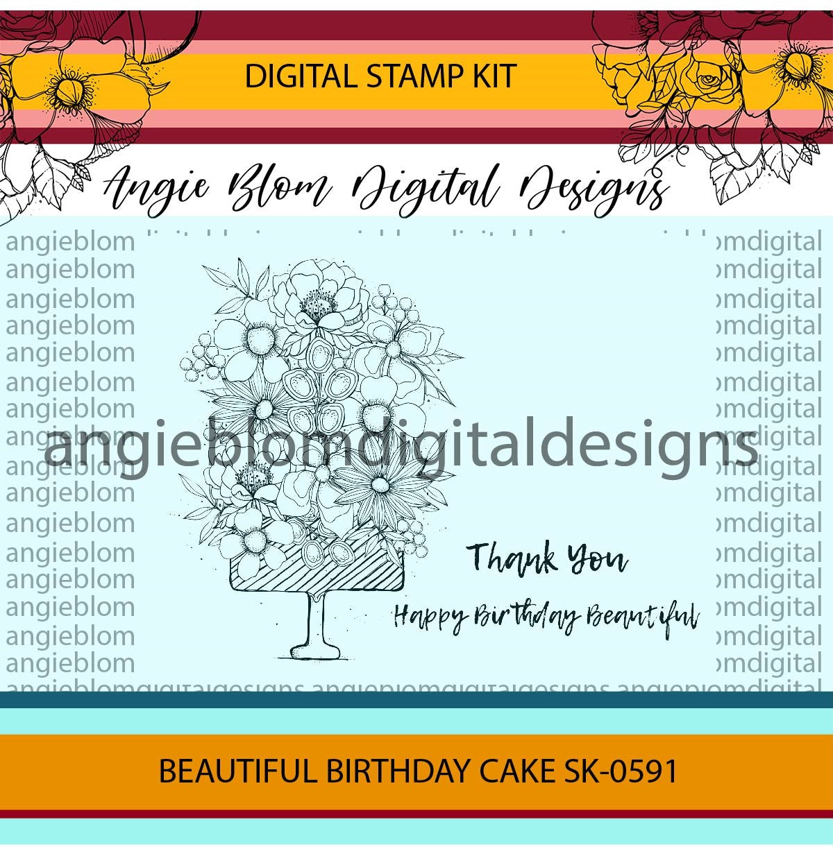 Beautiful Birthday Cake