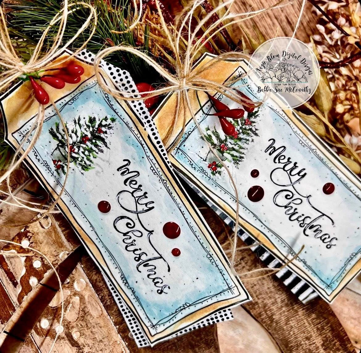 Place Card Doodles Christmas