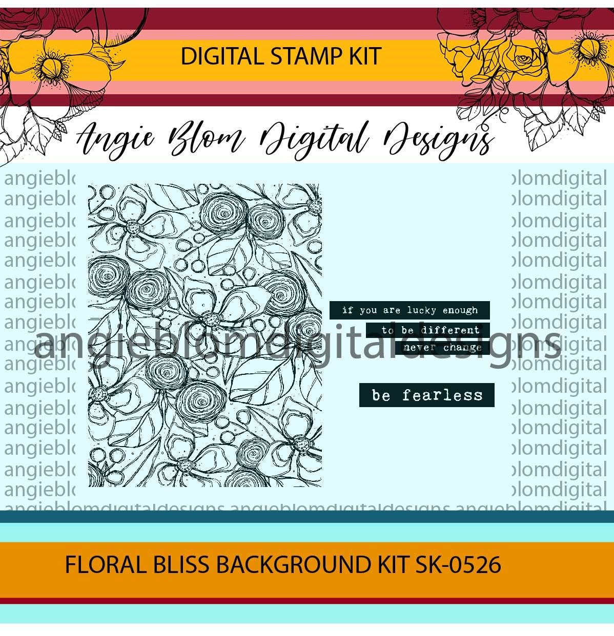 Floral Bliss Background Kit