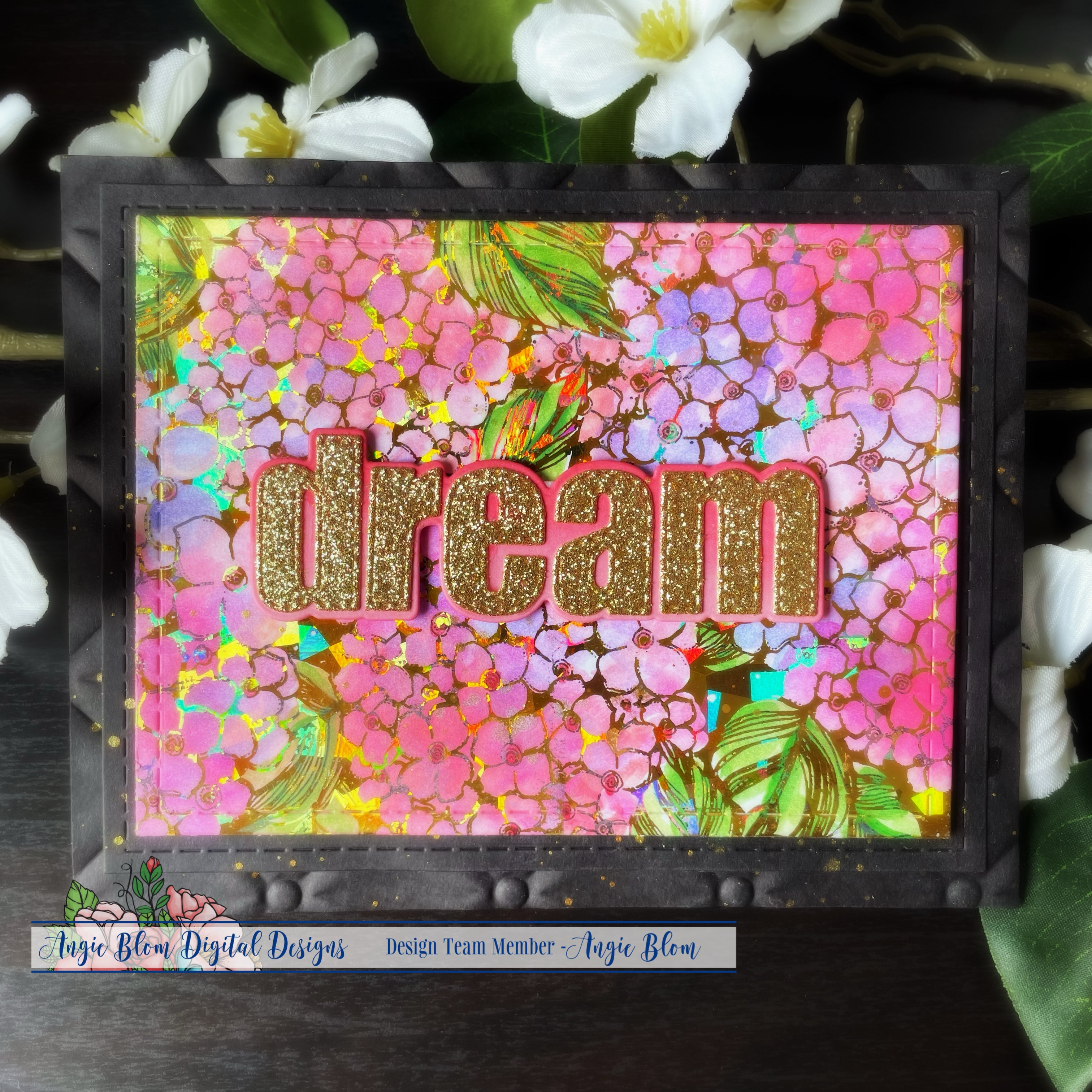 Wishing Hydrangeas background kit