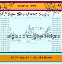 Load image into Gallery viewer, Snow Hills Backgrounds