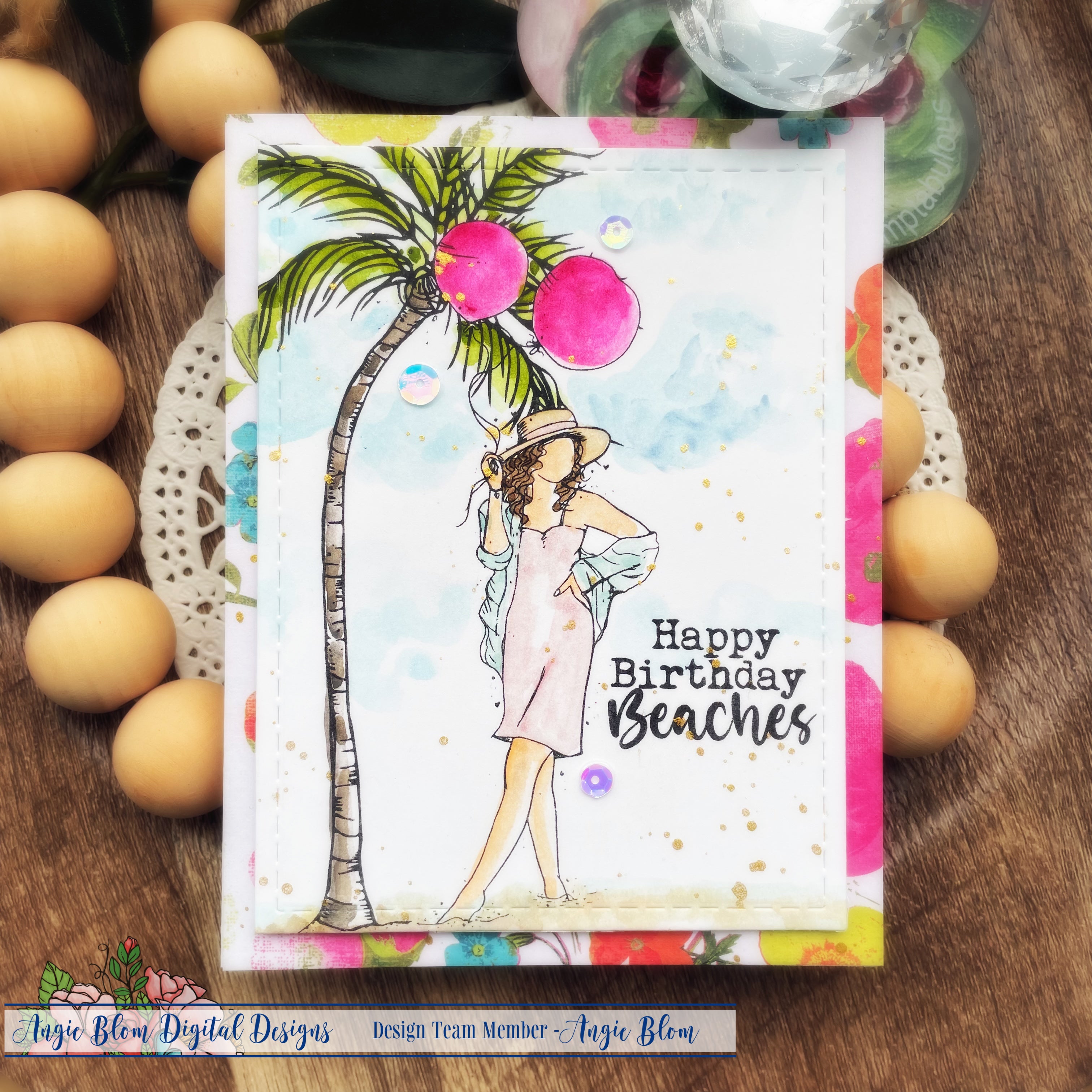 Beachy Birthday Girl