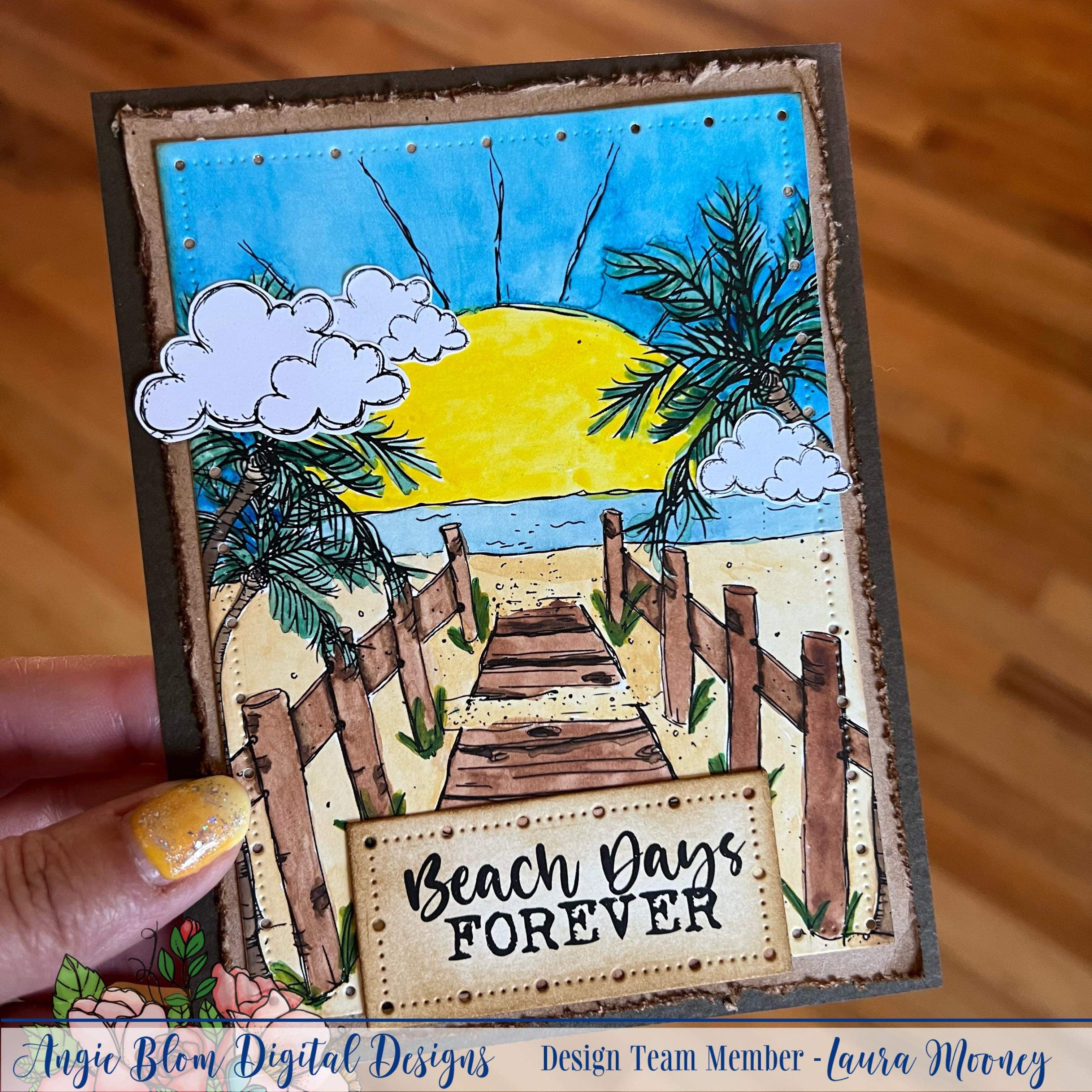 Beach Path Background