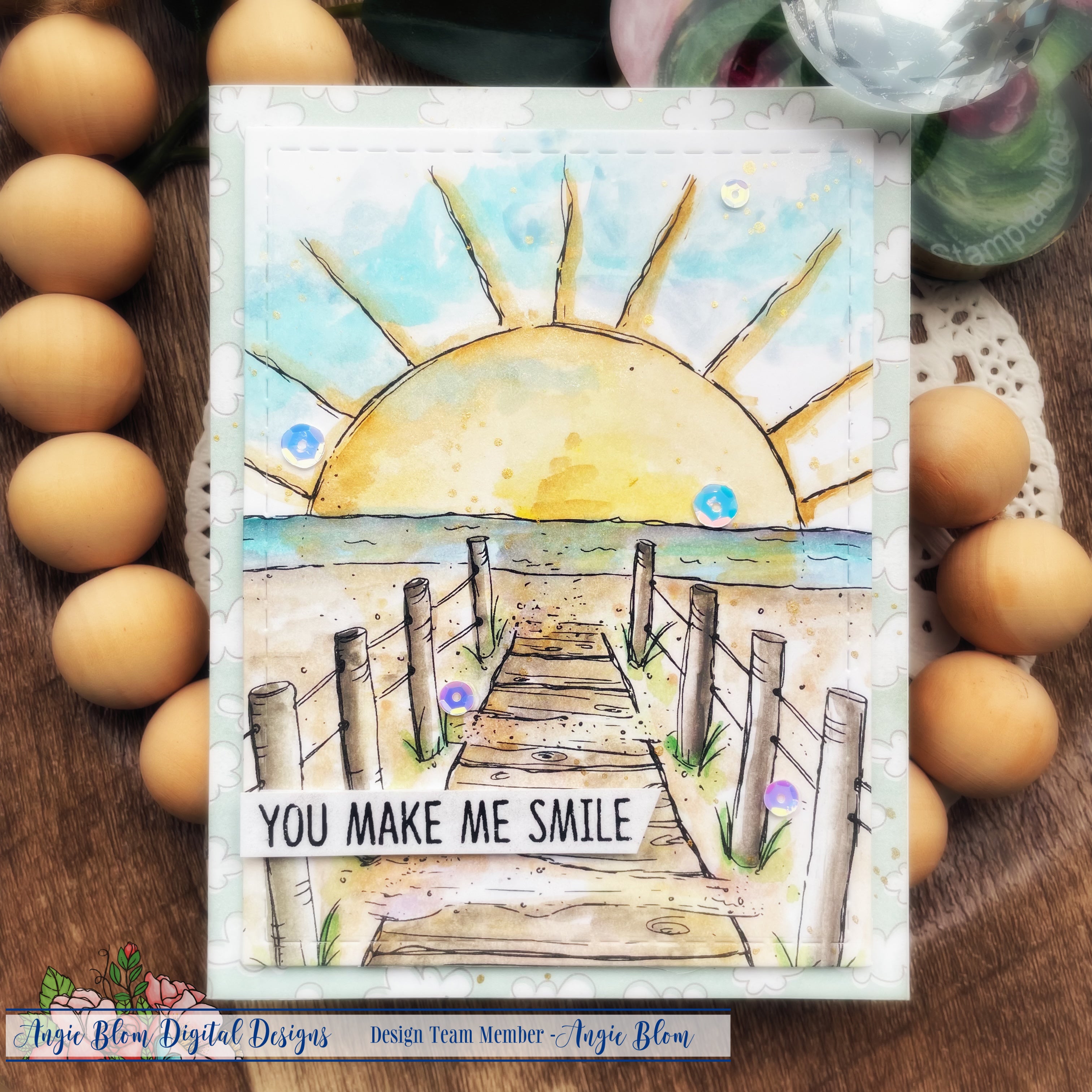 Beach Path Background