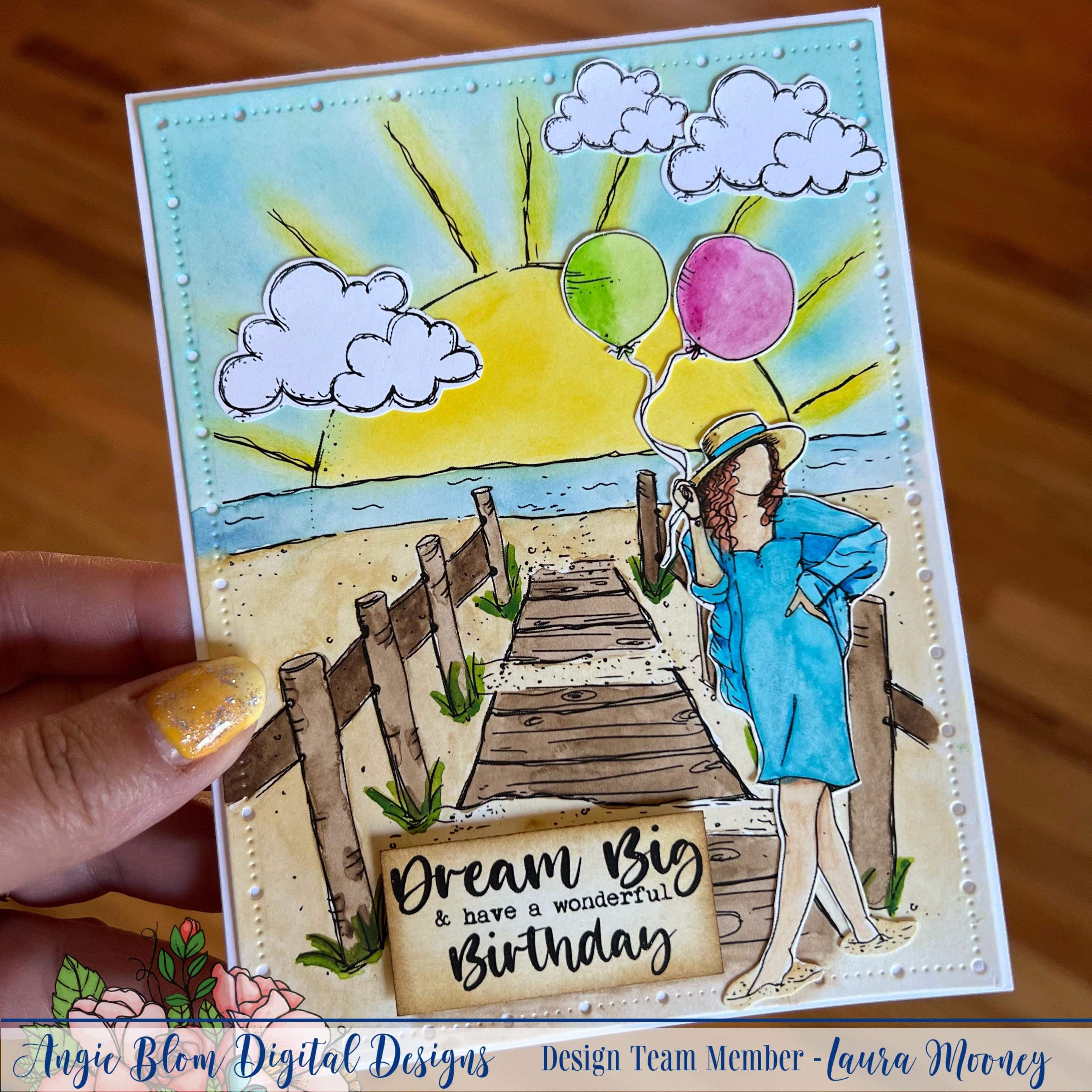 Beachy Birthday Girl