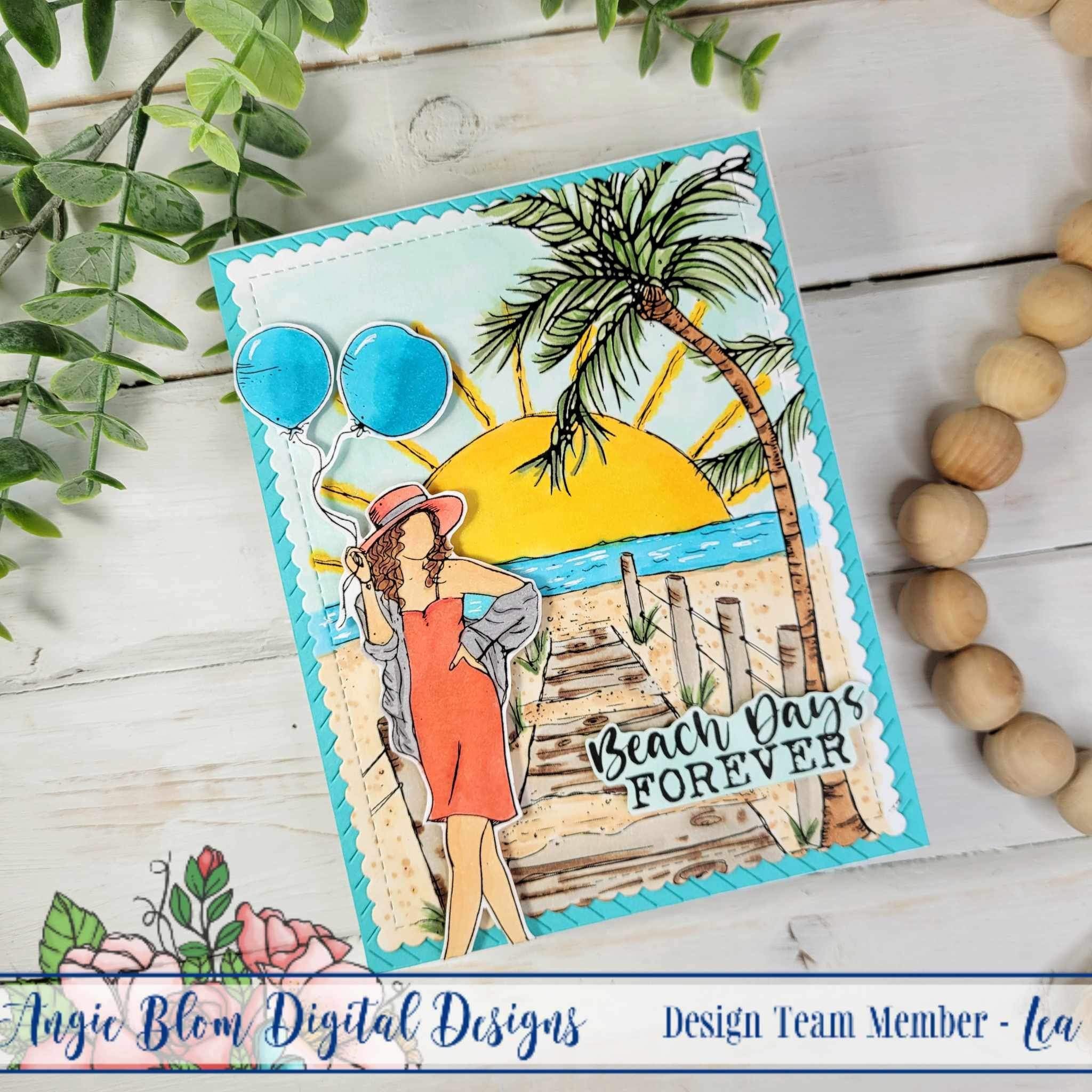 Beachy Birthday Girl