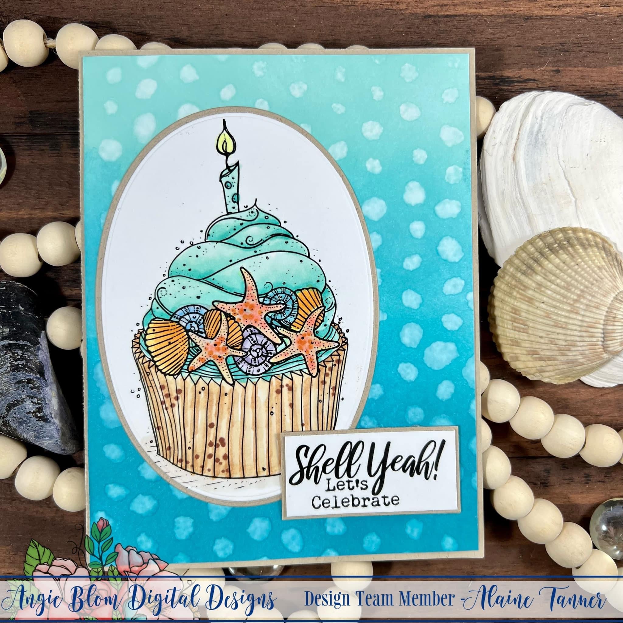 Shell Yeah Birthday Cupcakes