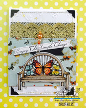 Load image into Gallery viewer, Stay Awhile Butterfly Bench