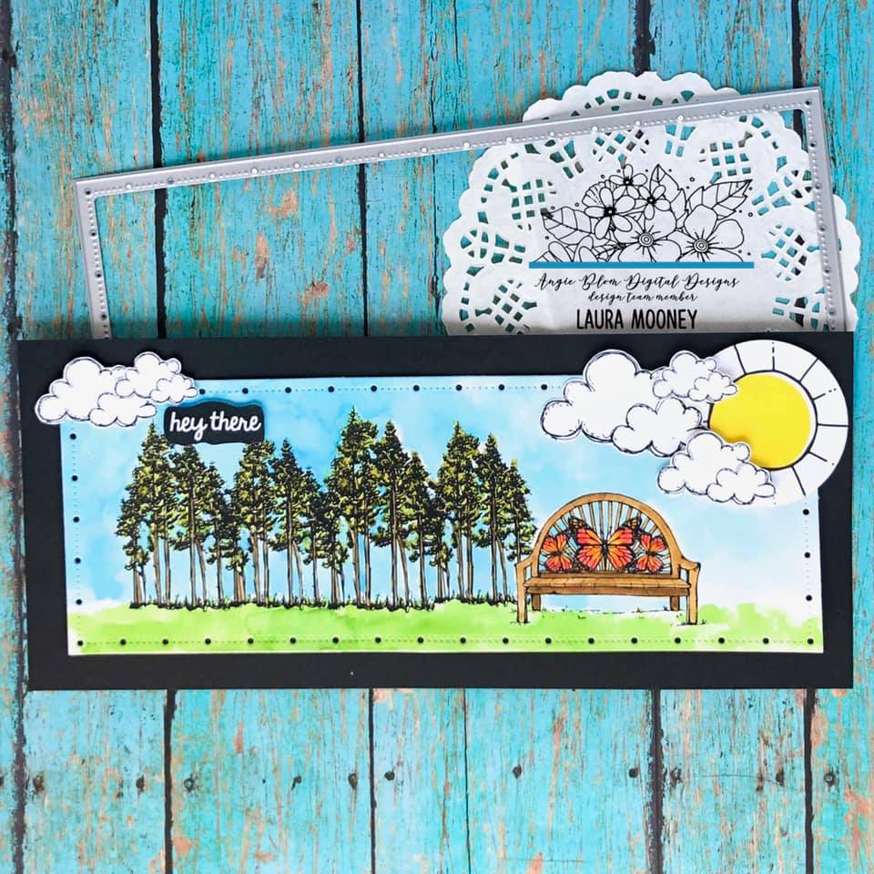 Stay Awhile Butterfly Bench