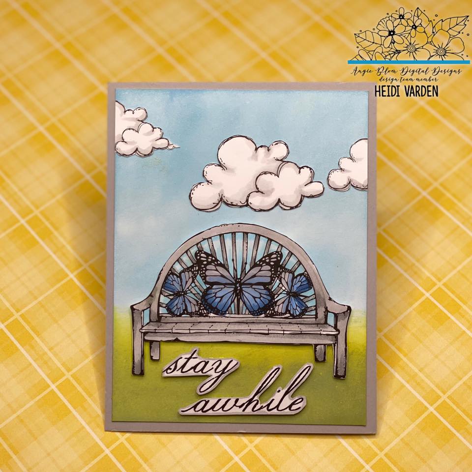 Stay Awhile Butterfly Bench