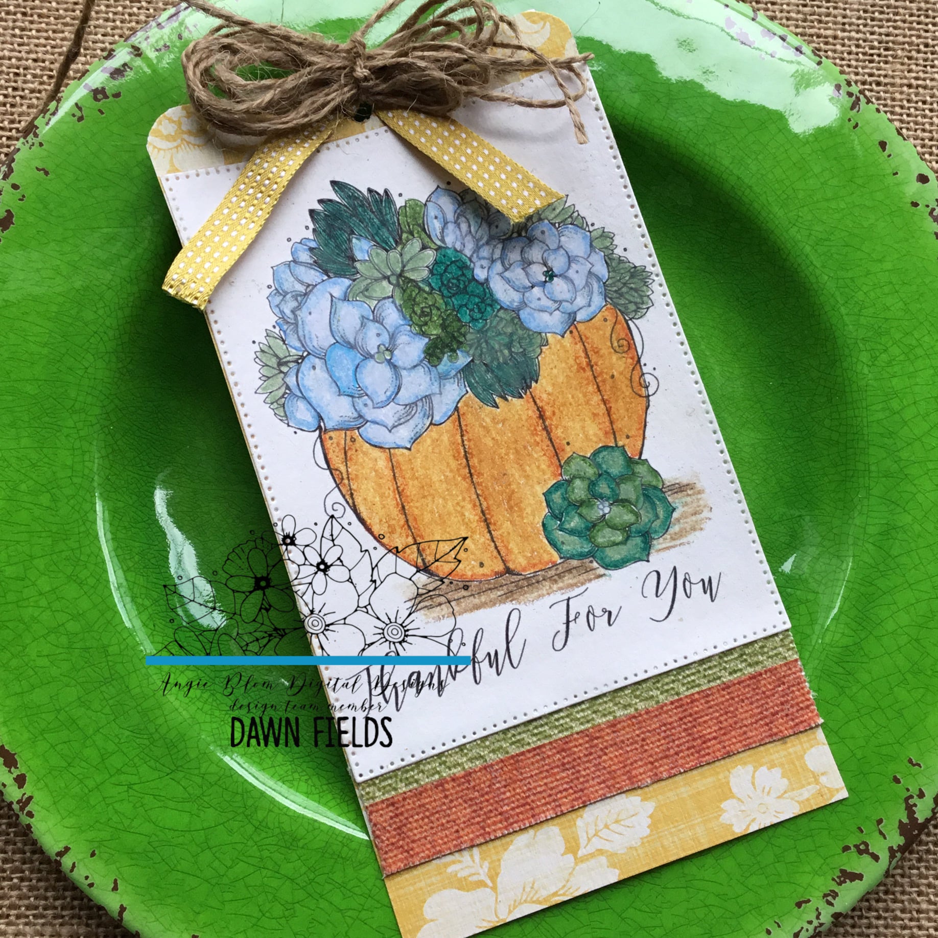 Thankful For You Pumpkin