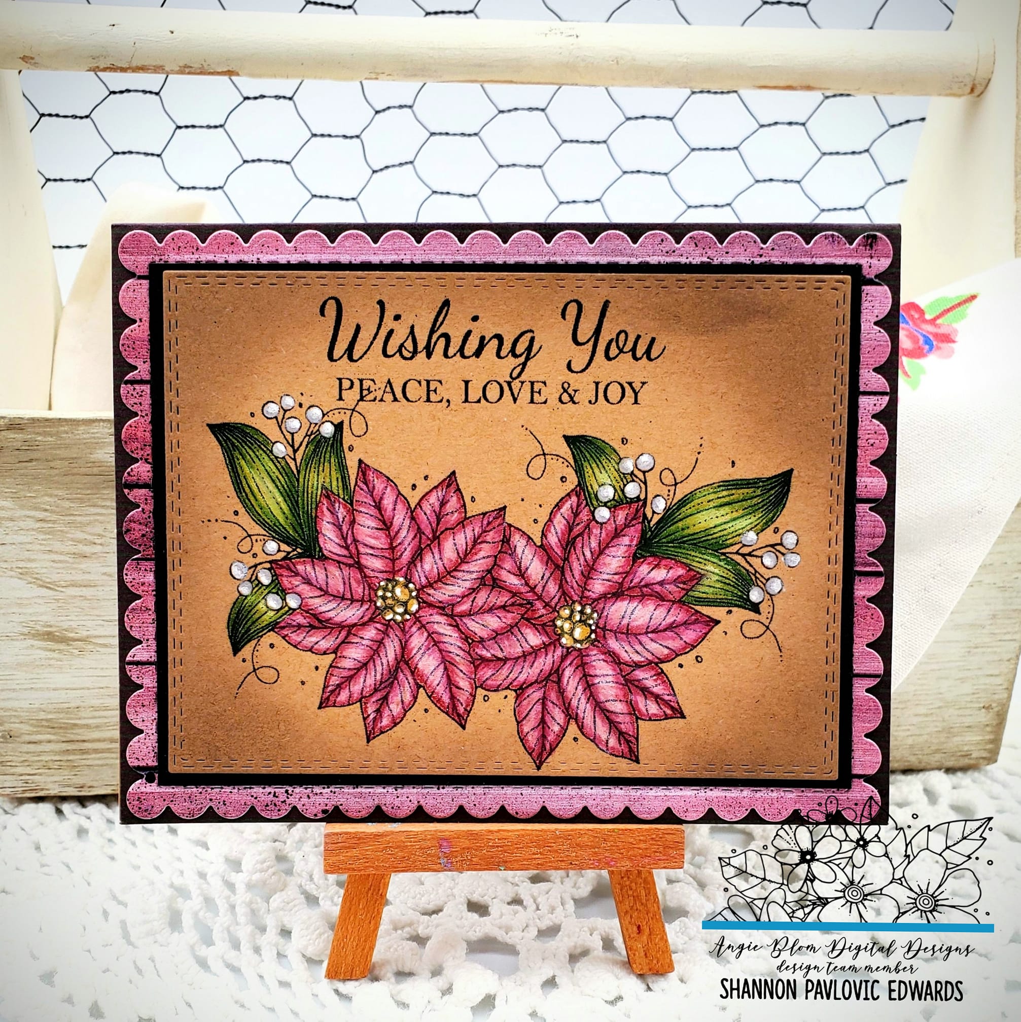 Peace, Love & Joy Poinsettias