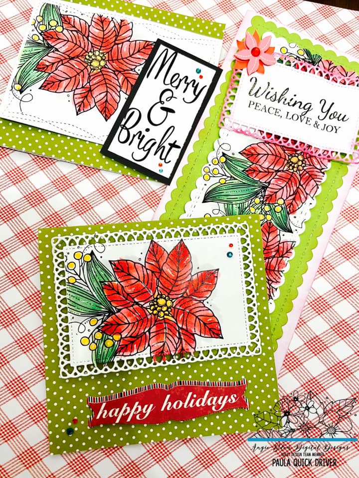 Peace, Love & Joy Poinsettias