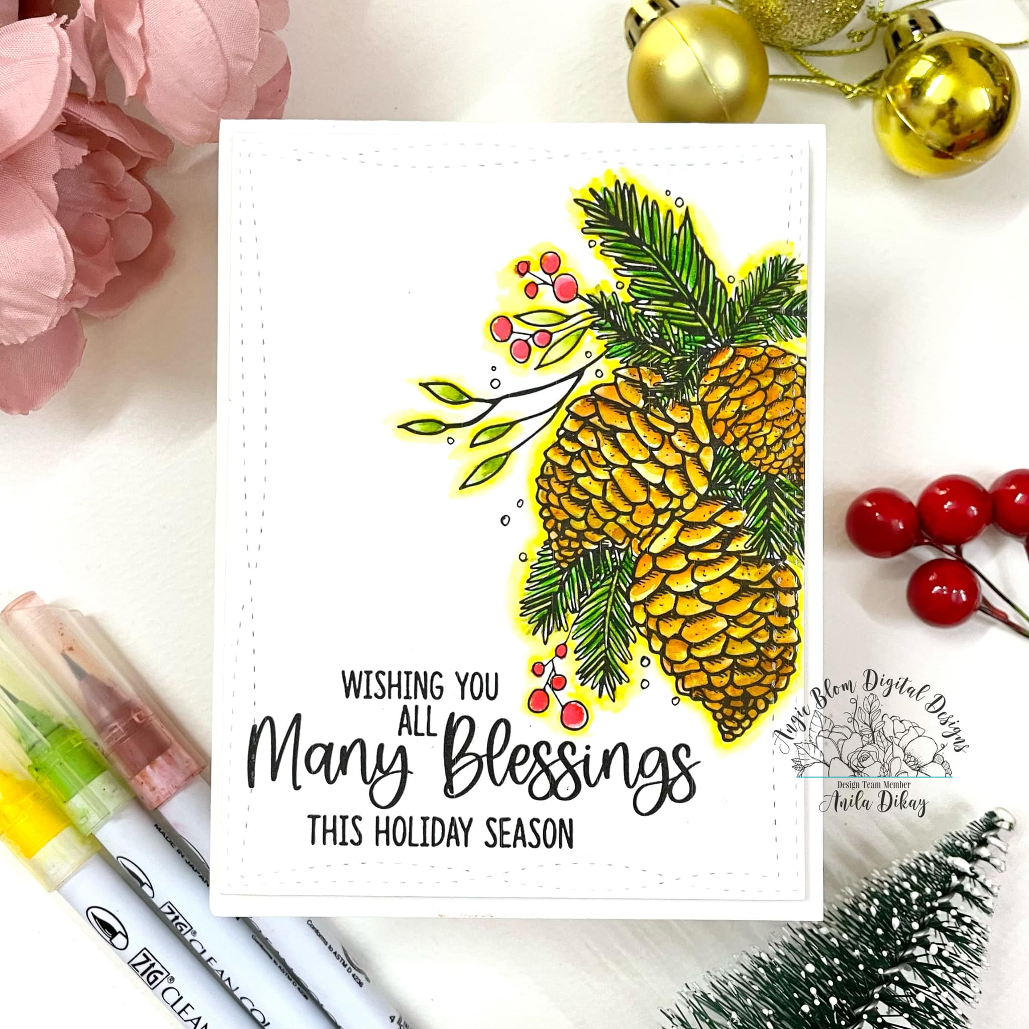 Christmas Wishes Pinecones