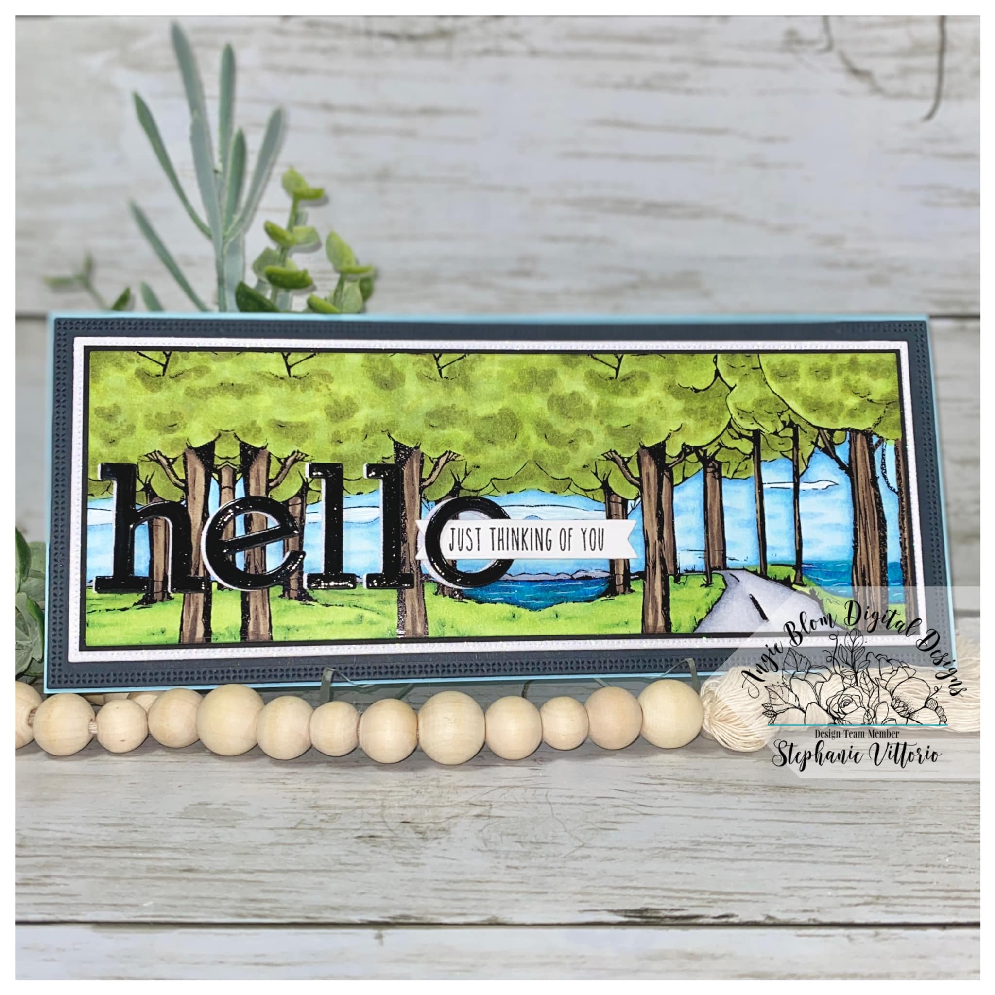 Road by the Lake background