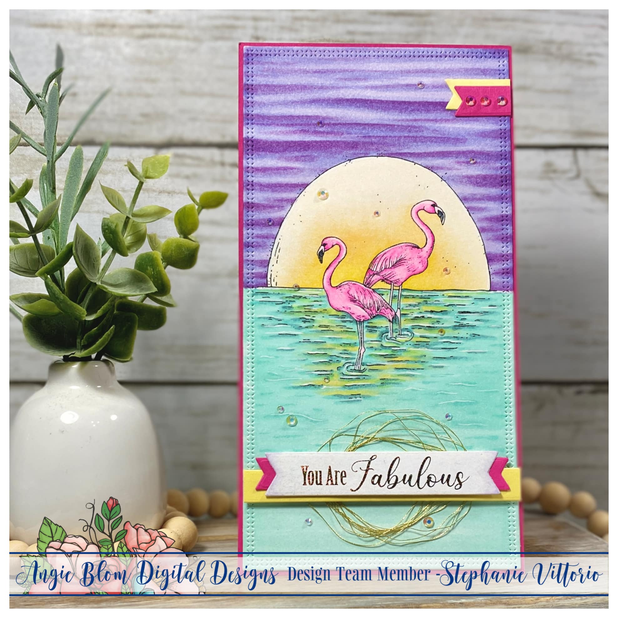 I'm Tickled Pink Flamingos