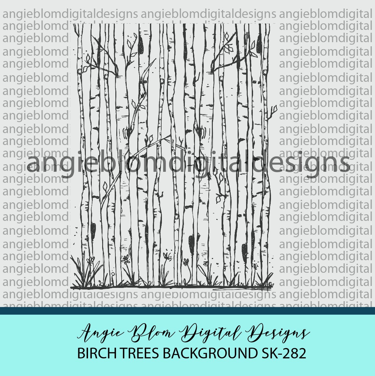 Birch Trees Background