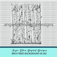 Load image into Gallery viewer, Birch Trees Background