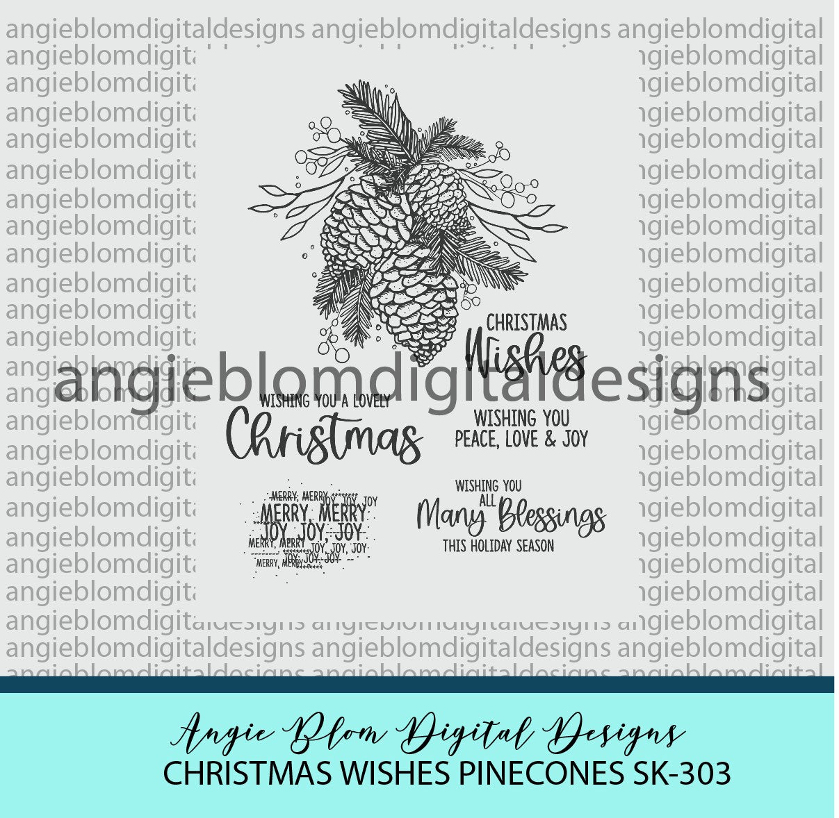 Christmas Wishes Pinecones