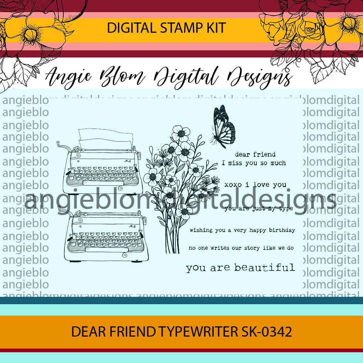 Dear Friend Typewriter