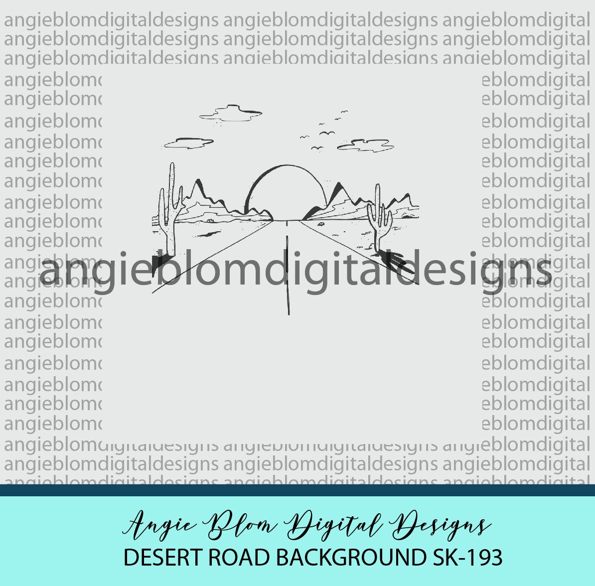 Desert Road Background