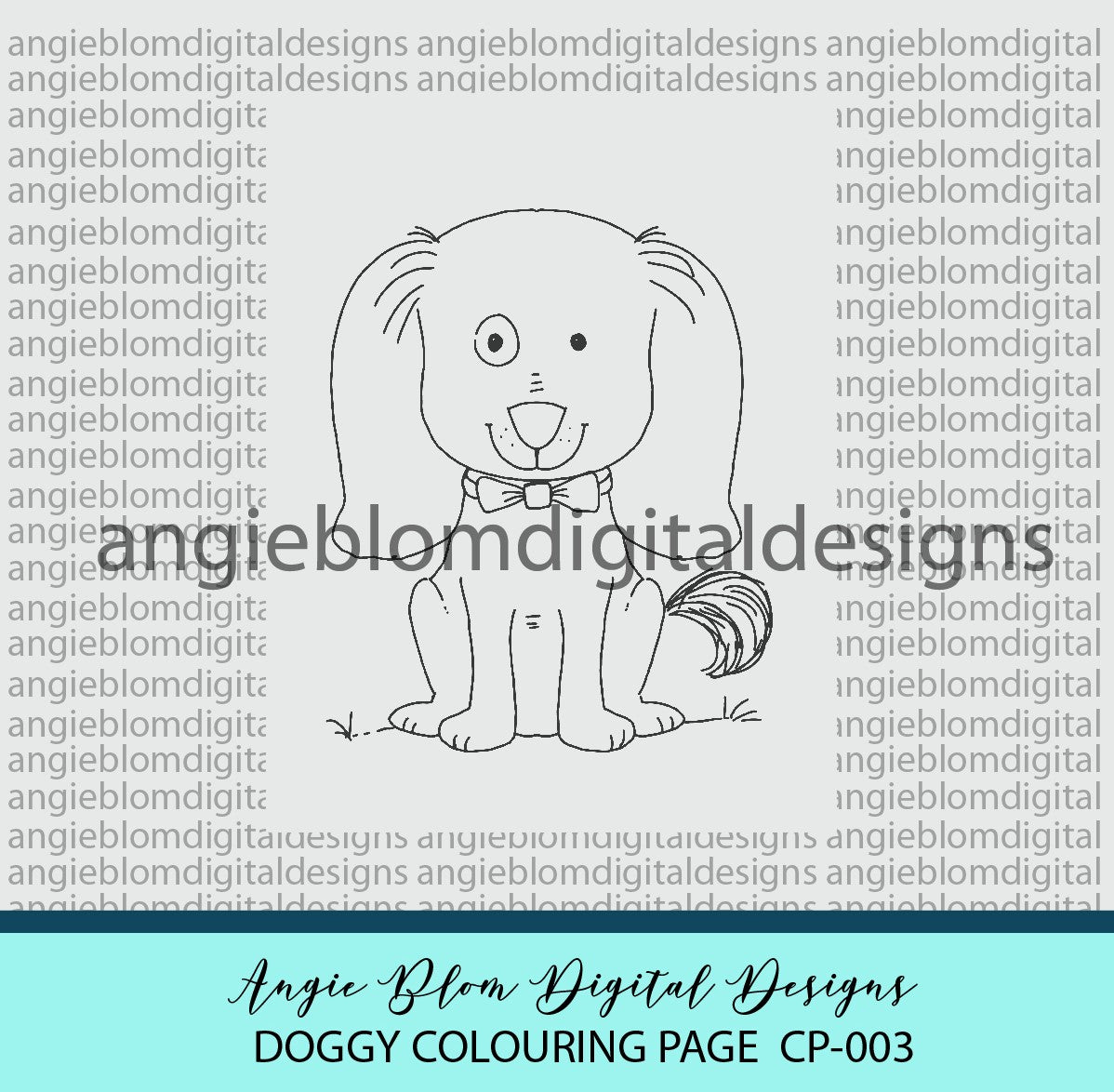 Doggy Colouring Page