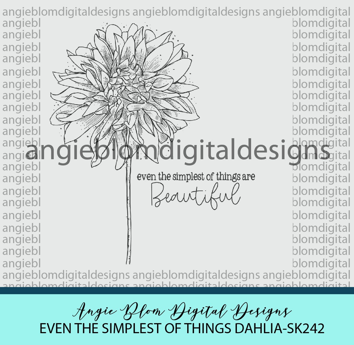 Even The Simplest of Things, Dahlia