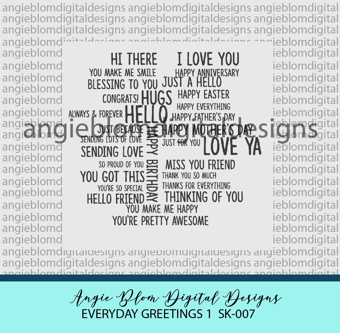 EVERYDAY GREETINGS 1  SK-007