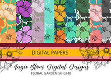 Load image into Gallery viewer, Floral Garden digital papers