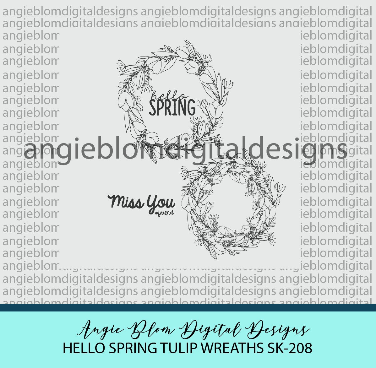 Hello Spring Tulip Wreaths