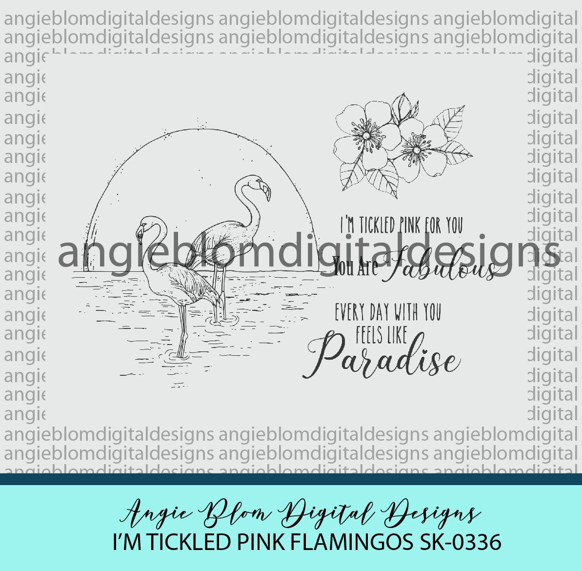 I'm Tickled Pink Flamingos