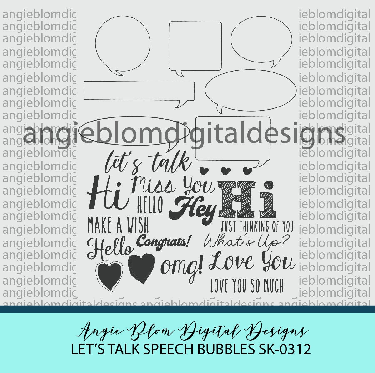 Let's Talk Speech Bubbles